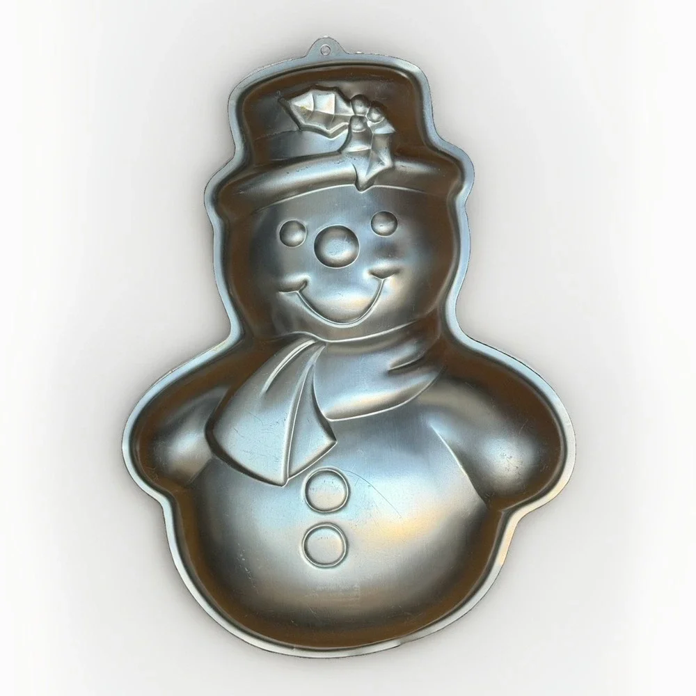 Vtg Wilton Snowman Cake Pan Cake Mold 2105-9495 Christmas Baking Dish 15